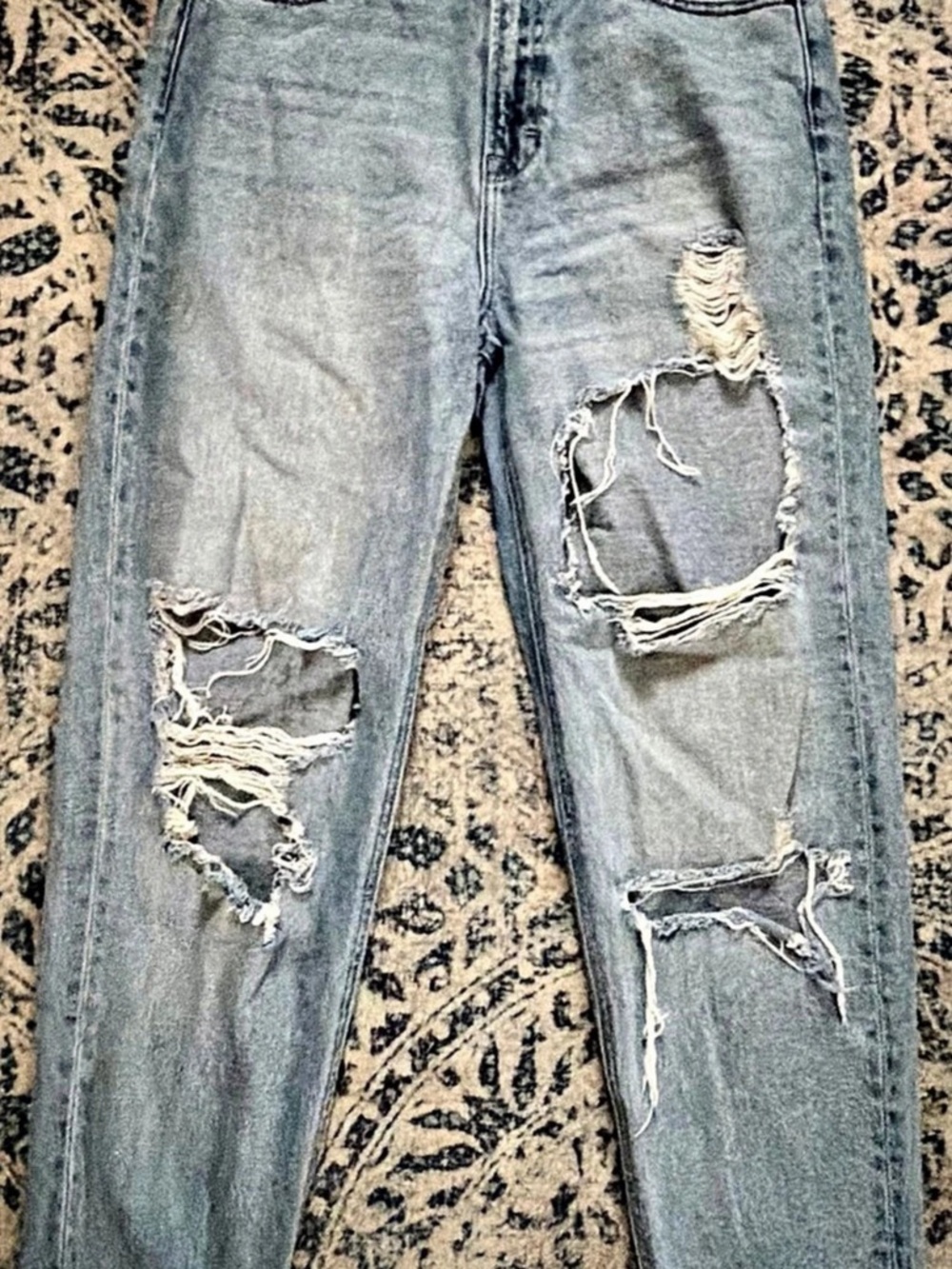 HIDDEN HD1211MT-DS Distressed Straight Leg Jeans in Blue Waist 29